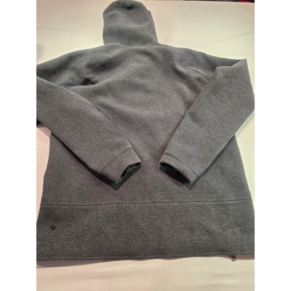 Lululemon Mens Large 1/2 zip Oversized scuba hoodie dark gray - Picture 6 of 7